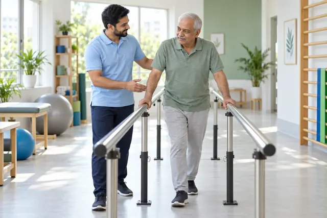 Illustrative neuro & balance rehabilitation session